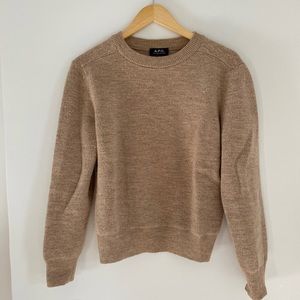 APC Camel Crewneck Sweater